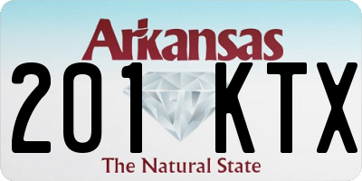 AR license plate 201KTX