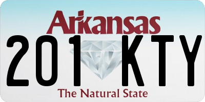 AR license plate 201KTY