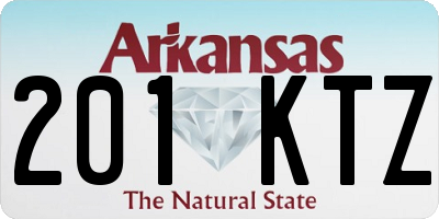 AR license plate 201KTZ