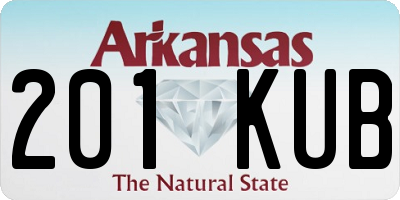 AR license plate 201KUB