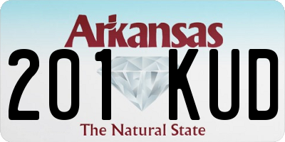 AR license plate 201KUD