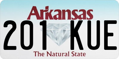 AR license plate 201KUE