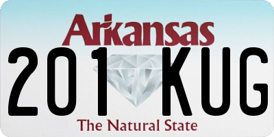 AR license plate 201KUG