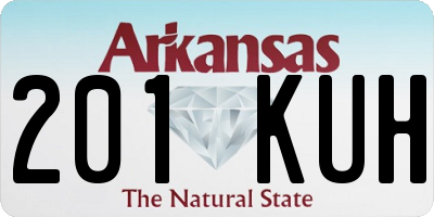 AR license plate 201KUH