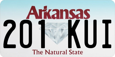 AR license plate 201KUI