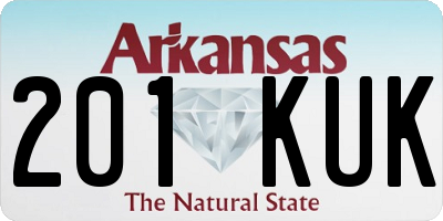 AR license plate 201KUK