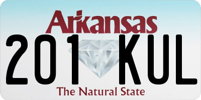 AR license plate 201KUL