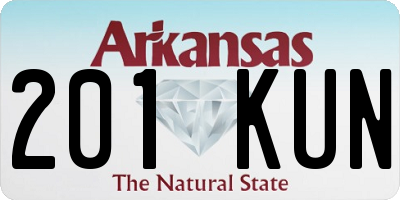 AR license plate 201KUN