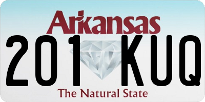 AR license plate 201KUQ