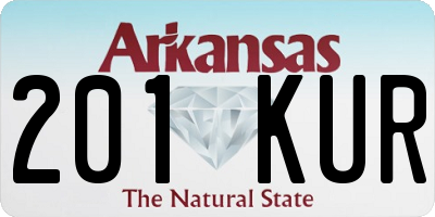 AR license plate 201KUR