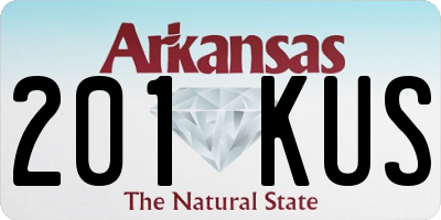 AR license plate 201KUS