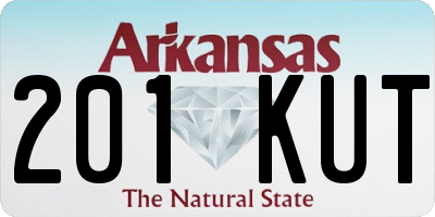 AR license plate 201KUT