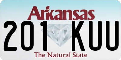 AR license plate 201KUU