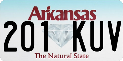 AR license plate 201KUV