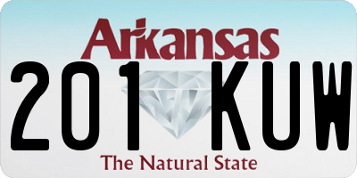 AR license plate 201KUW