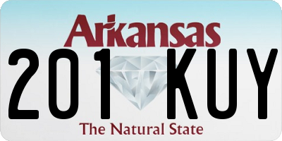 AR license plate 201KUY