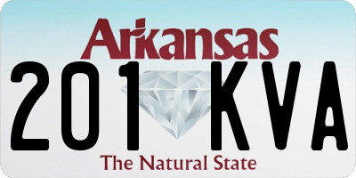 AR license plate 201KVA
