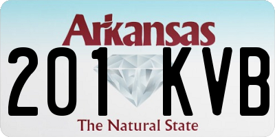 AR license plate 201KVB