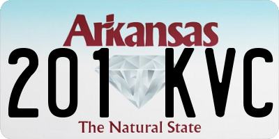 AR license plate 201KVC
