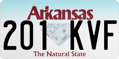 AR license plate 201KVF
