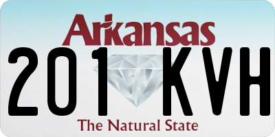AR license plate 201KVH