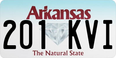 AR license plate 201KVI