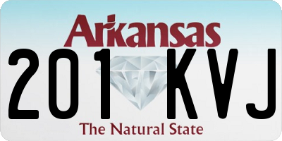 AR license plate 201KVJ
