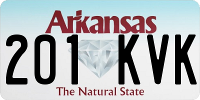 AR license plate 201KVK