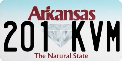 AR license plate 201KVM