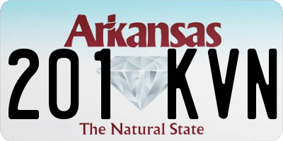 AR license plate 201KVN