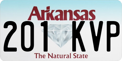 AR license plate 201KVP