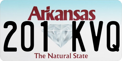 AR license plate 201KVQ