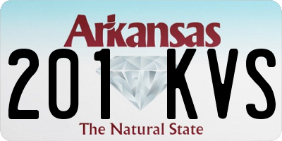 AR license plate 201KVS