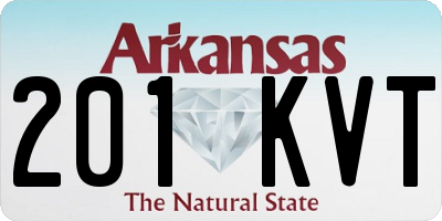 AR license plate 201KVT