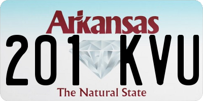 AR license plate 201KVU