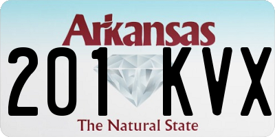 AR license plate 201KVX