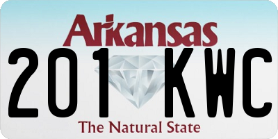 AR license plate 201KWC