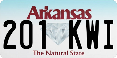 AR license plate 201KWI
