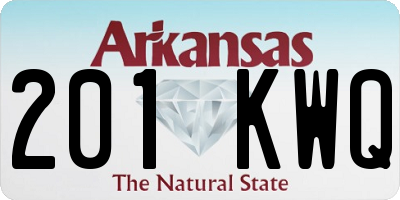 AR license plate 201KWQ