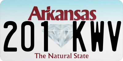 AR license plate 201KWV