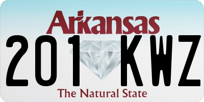 AR license plate 201KWZ