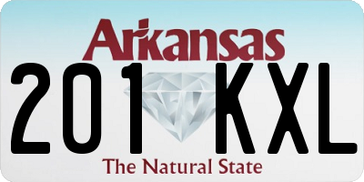 AR license plate 201KXL