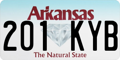AR license plate 201KYB