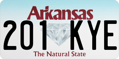 AR license plate 201KYE