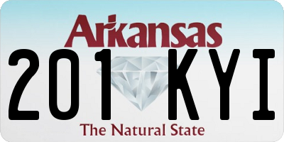 AR license plate 201KYI