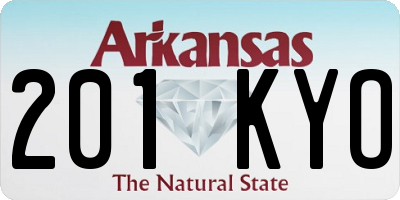 AR license plate 201KYO
