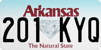 AR license plate 201KYQ