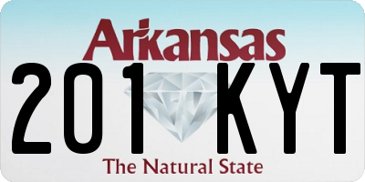 AR license plate 201KYT