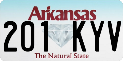 AR license plate 201KYV