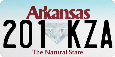 AR license plate 201KZA